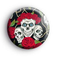 Skulls & Roses Badge