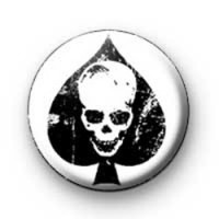 Skull Ace of Spades badges