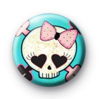 Punk Rock Skull Badge