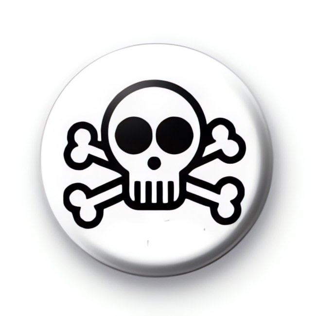 White Skull Badges