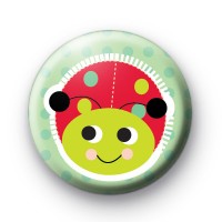 Happy Ladybird Button Badge thumbnail