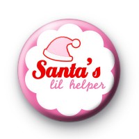 Christmas lil Helper Pink Badges