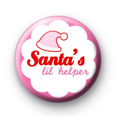 Christmas lil Helper Pink Badges