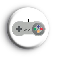 SNES Controller Super Nintendo Badge