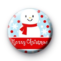 Snowman Merry Christmas Badges