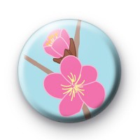 Soft Pink Floral Badge