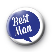 Speech Bubble Bestman Button Badge Button Badges