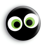 Green Spooky Eyes Badge