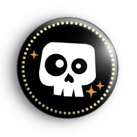 Rocking Halloween Spooky Skull Badge