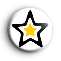 Star Black and Yellow Layer Badge