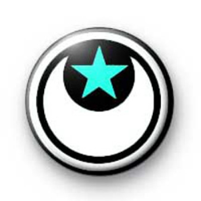 Moon and Star Blue Badge : Kool Badges