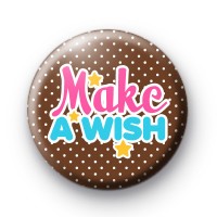Make a Wish Stars Button Badge