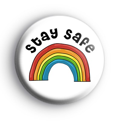 Stay Safe Rainbow Badge