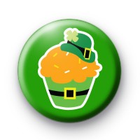 St Patrick's Day Cupcake Button Badges