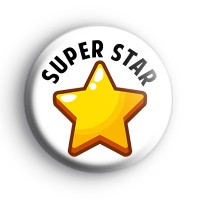 Super Star Gold Star Badge