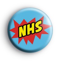 Blue Yellow and Red NHS Badge