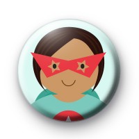 Superhero Girl Pin Badge