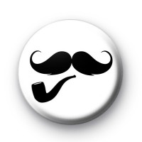 Pipe and Moustache Badge