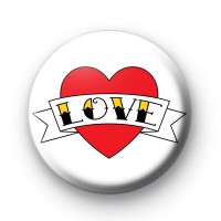 Tattoo Style Love Heart Badge