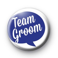 Speech Bubble Team Groom Button Badge