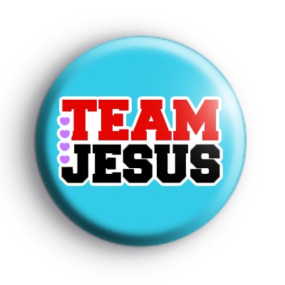 Team Jesus Blue Badges medium