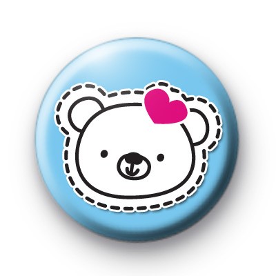 Cute Teddy Bear Button Badges medium