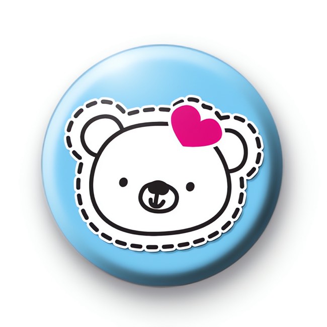 Cute Teddy Bear Button Badges