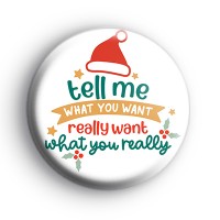 Funny Christmas Slogan Badge