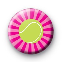 Tennis Ball Pink Badge