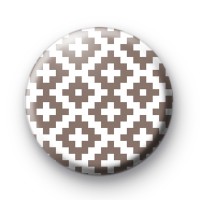Retro Tetris Pattern Badge