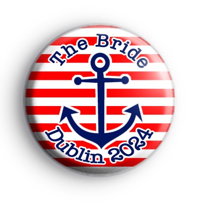 Custom Anchor Bride Hen Party Badge