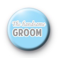 Blue and Grey The Handsome Groom badge