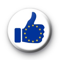 Thumbs Up European Flag Button Badges