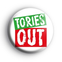 Tories Out General Election Badge