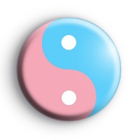 Transgender Yin Yang Badge