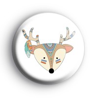 Tribal Pattern Deer Badge