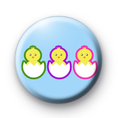 Trio Of Easter Chicks Badges