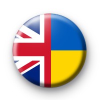 UK Ukraine Support Flag badge