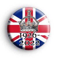 Union Jack Queen Elizabeth II Memorial Badge