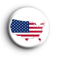 America Country USA Flag Badge
