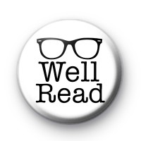 Well Read Bookish Button Badge