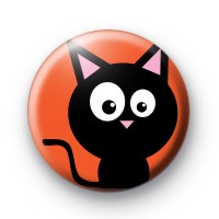 Witches Spooky Black Cat Badge