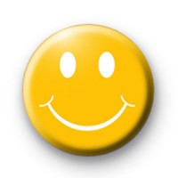 Yellow Happy Smiley Face badge