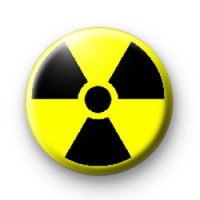 Yellow Radioactive Badges