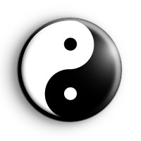 Yin Yang Symbol Badge