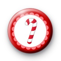 Yummy Christmas Candy Cane Badge